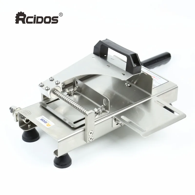 

ST100A stainless steel manual Frozen meat slicer,RCIDOS handle meat cutting machine,Vegetable beef ,Mutton rolls machine