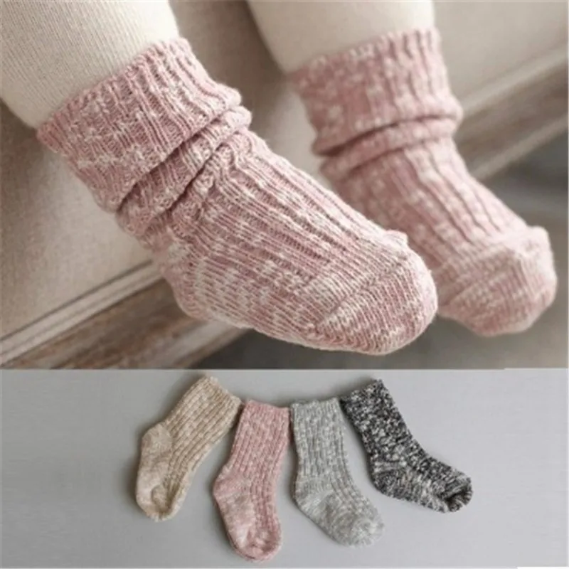 Носки для малышей от 0 до 24 месяцев Милые Мягкие нескользящие носки для новорожденных мальчиков и девочек модные