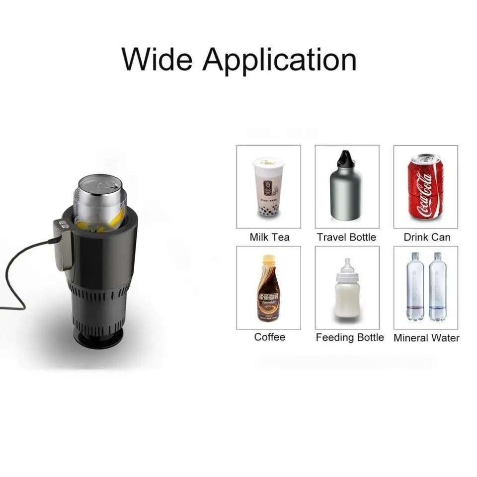 Интеллектуальная Автомобильная нагревательная чашка мини-грелка, автомобильный держатель для напитков, полупроводниковый охлаждающий Холодильный нагреватель, теплое молоко для автомобиля и дома