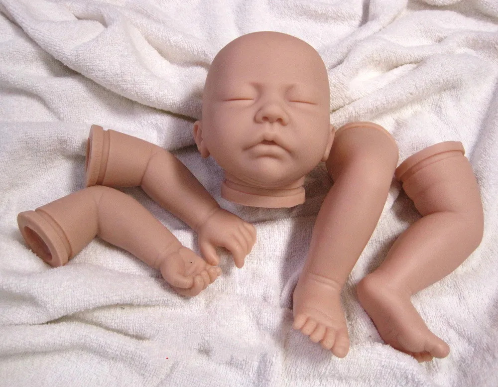 Handmade Simulation Soft Doll Accessories 20inch Reborn Doll Kits DIY Silicone Mold Baby Doll