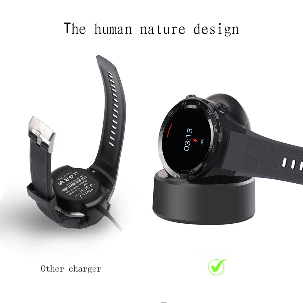 

CARPRIE USB Charging Vertical Magnetic Vertical Charger Data For Huawei Watch 2 2019 Big Promotion Z30415