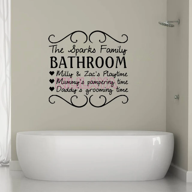 Vinyl Wall Stickers For Kids Bathroom The Sparks Family Mural Vinyl Wall Stickers For Kids Bathroom The Sparks Family Mural Decal Diy Sticker Home