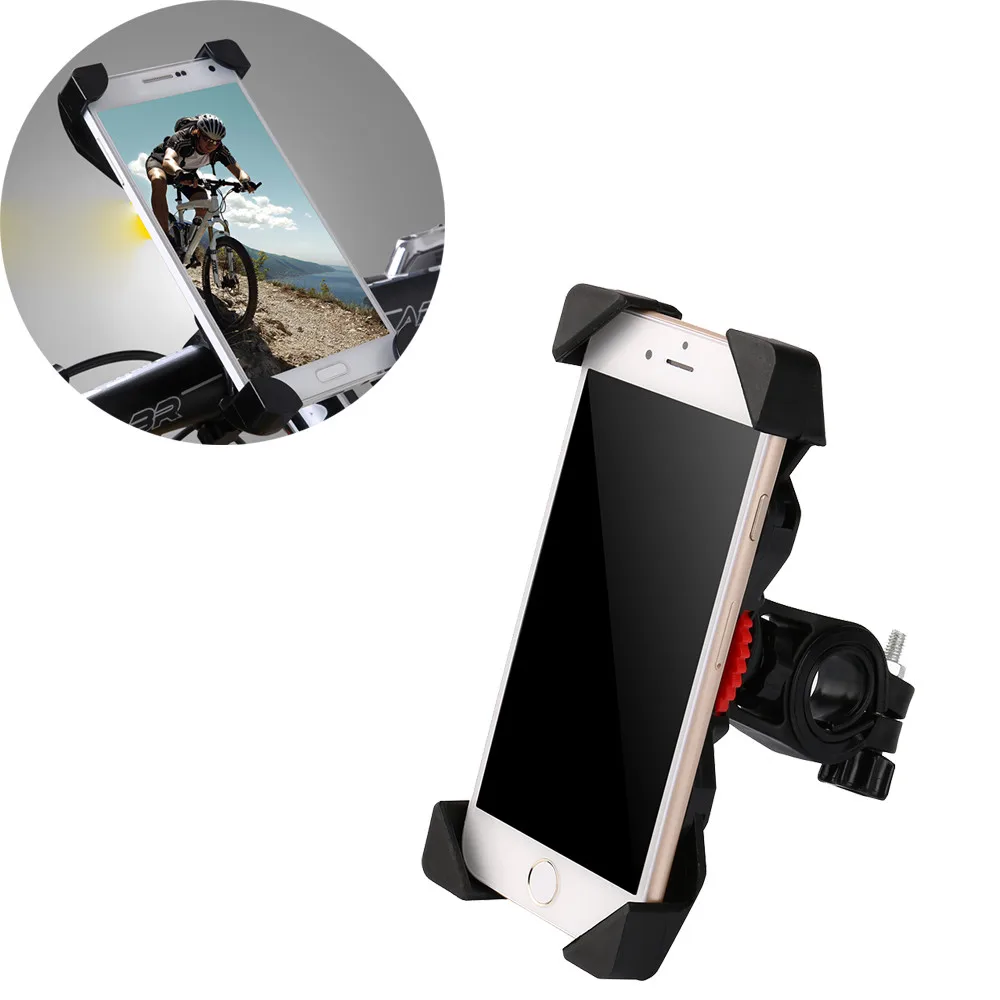

Non-slip Universal 360 Rotating Bicycle Bike Phone Holder Handlebar Clip Stand Mount Bracket For Smart Mobile Cellphone durable