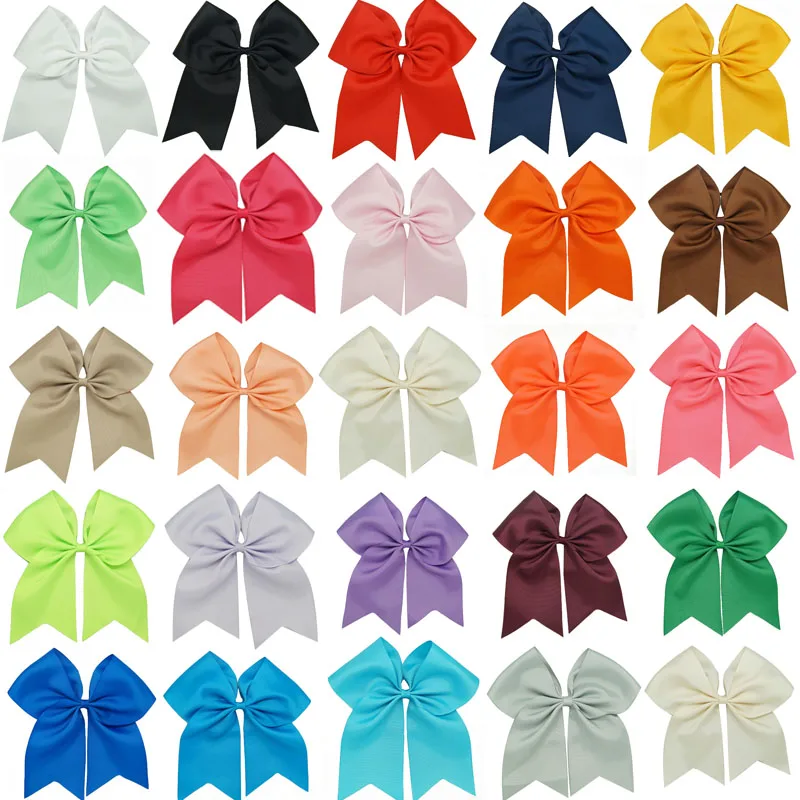 

Large Cheer Bow With Elastic Hair Band Cheerleading Hair Bow Cheer Bow Ponytail Hair Holder For Girls 500Pcs/lot