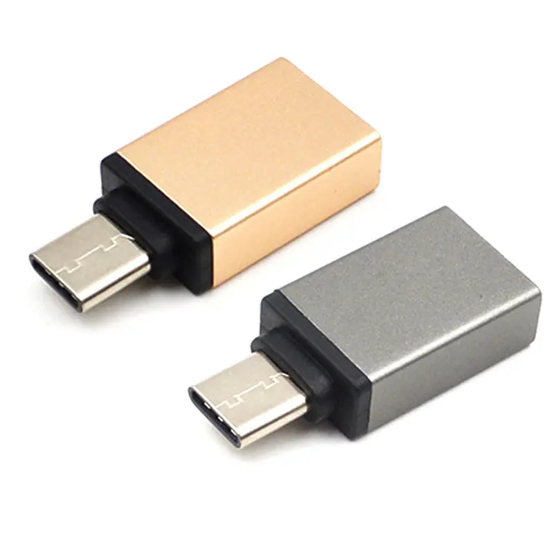

New Mini USB 3.1 Type-C Cable Adapter To USB 3.0 Aluminium Alloy OTG Converter For All Type-c Mobile Phone Tablet PC Macbook DOM