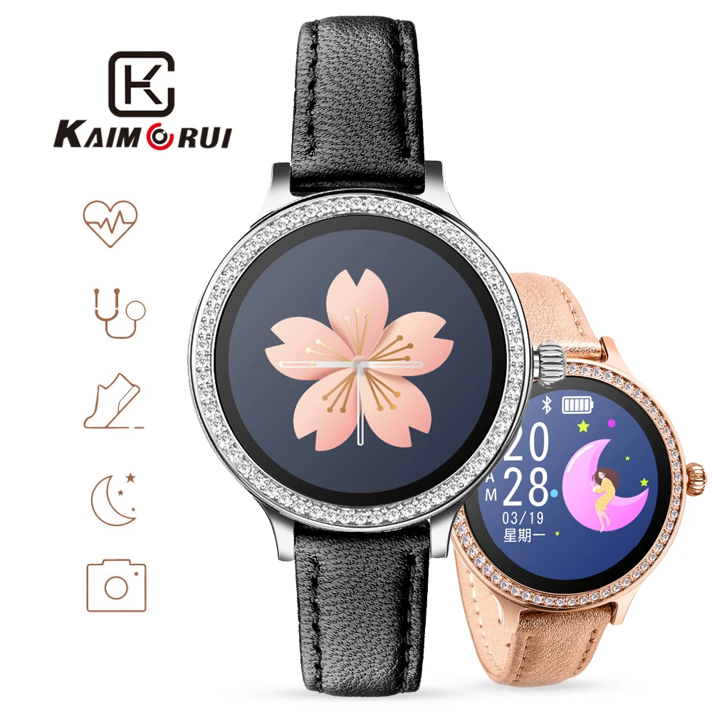 Smart Watch Women Heart Rate Pedometer Smart Watches Call Reminder Bluetooth Tracker Watch Stainless Band for Android IOS Phone