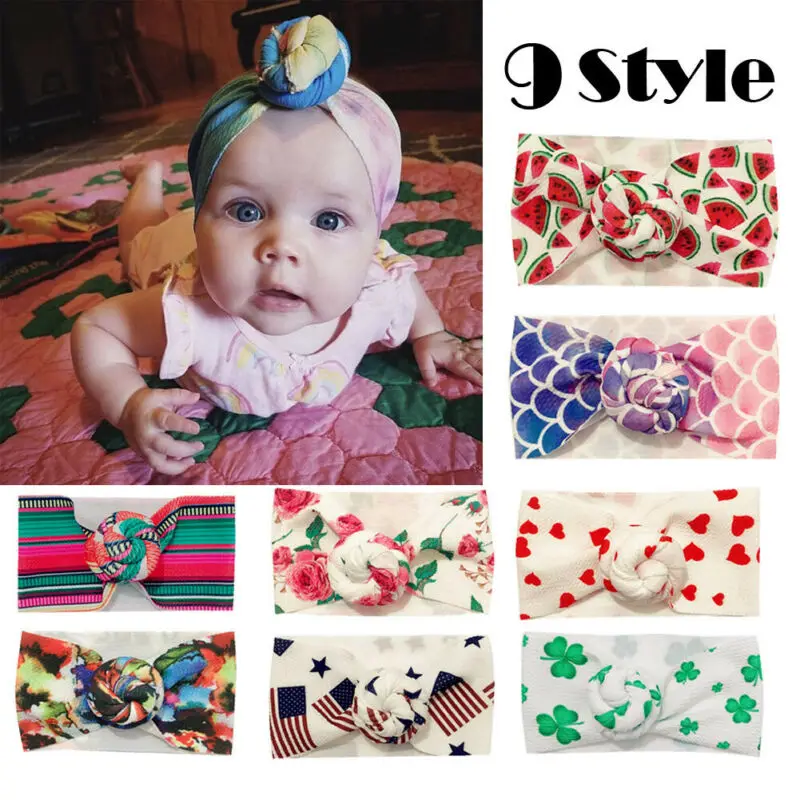 

New Cute Baby Girls Toddler Flower Headband Headwear Hair Bow Knot Accessories