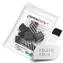 10 шт. KBL610 мостовой выпрямитель диод 6A 1000 В KBL-4(SIP-4) однофазный полная волна 6 Ампер 1000 Вольт KBL 610 кремния