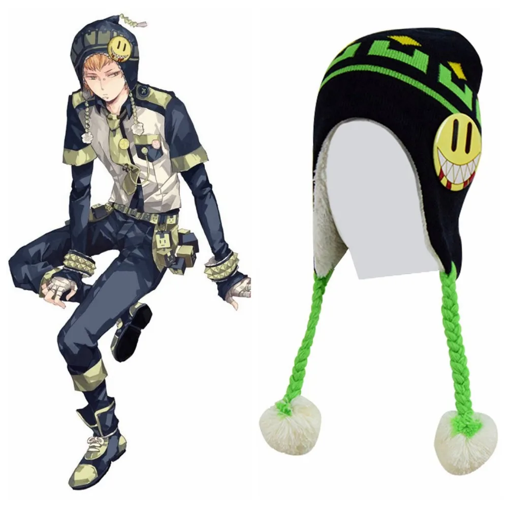 High-Q Unisex Anime Cos DRAMAtical Murder Noiz Cosplay Hat Cap DMMD DRAMAtical Murder Knitted hat Noiz Costumes