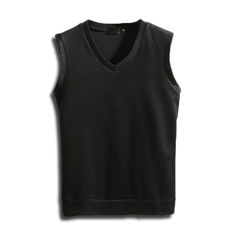 

MUXNSARYU Cashmere Classic Vest Sweater Men Sleeveless Sweaters Solid Color V-Neck Wool Pullovers Men Jersey Hombre