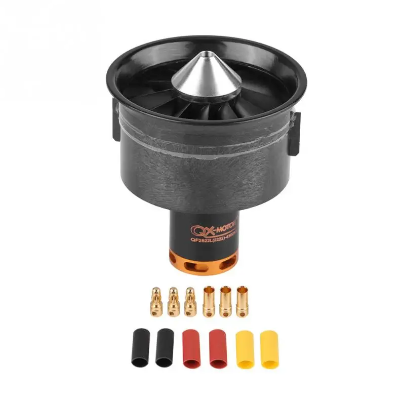 RC Airplane Motor QF2822-4300KV 64mm&QF2827 2300KV1800KV2600KV  Ducted Fan 12 Blades Motor Accessory for RC Airplane