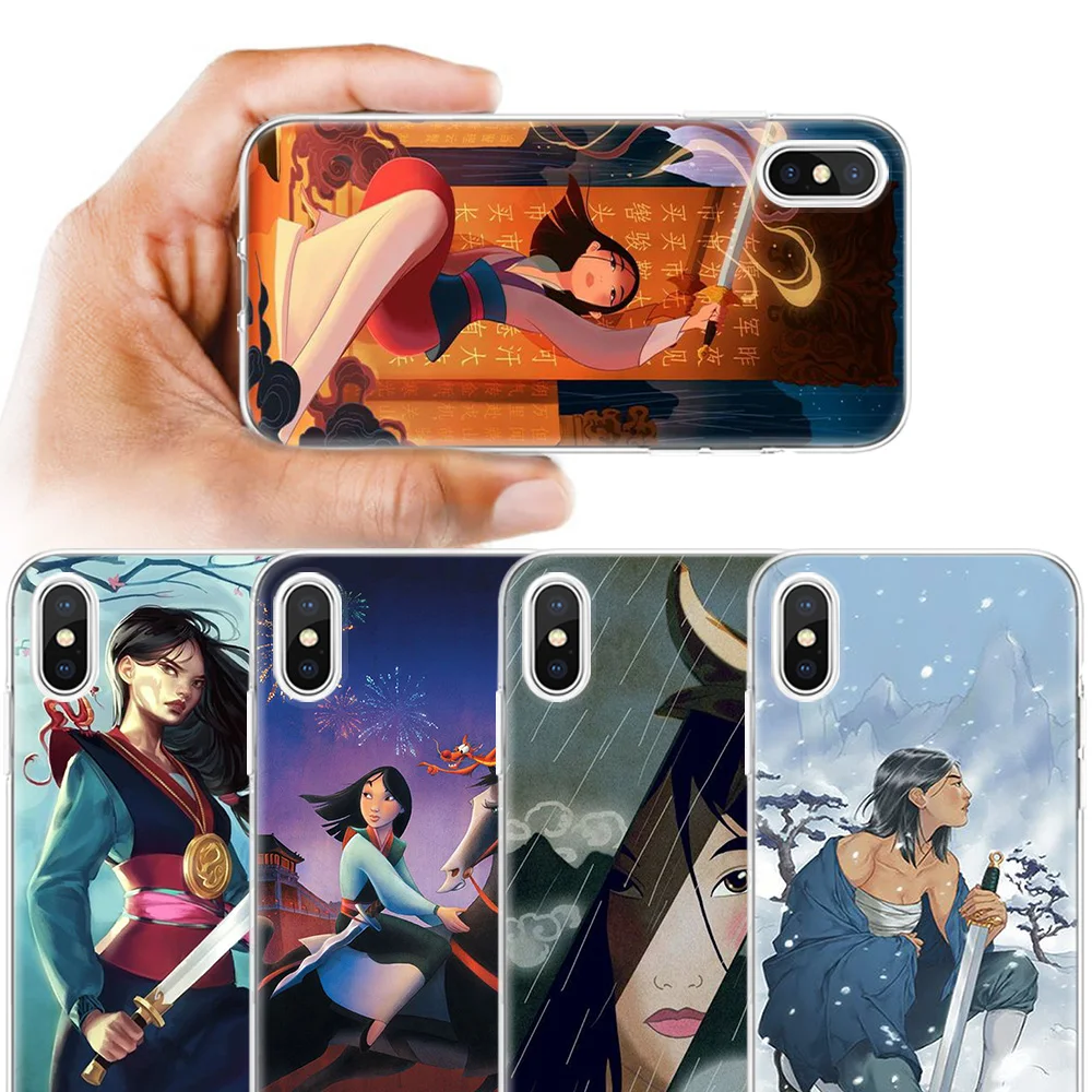 

Cartoon Mulan Cartoon Case for iPhone Apple 11 11Pro X XS XR XS MAX 8 7 6 6S 5 5S 5E 5C Plus Soft Case Cover Coque Fundas Capa