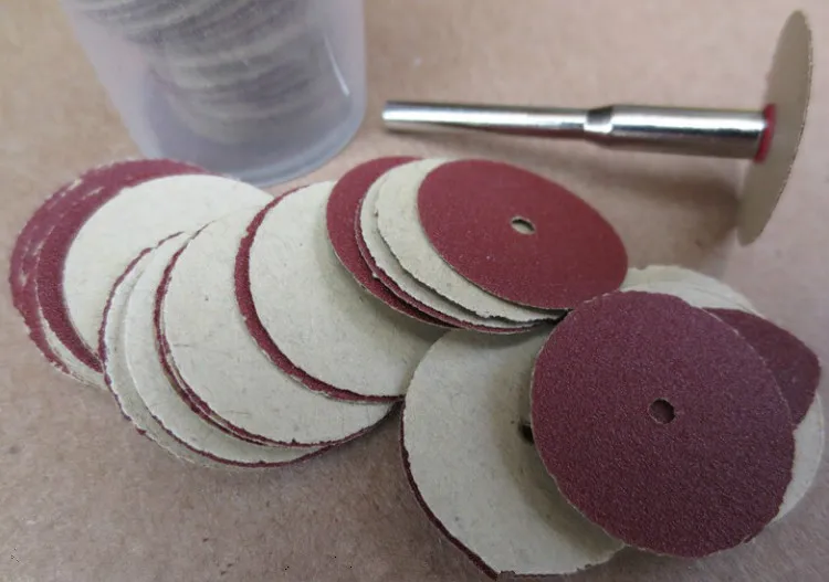 HARFINGTON 10pcs Abrasive Sandpaper Rolls 240 Grit 2.35mm Shank Sanding