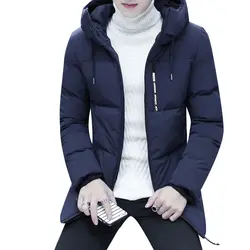 Зимняя куртка Для мужчин бренд Повседневное парка с капюшоном Для мужчин толстые длинные зимние пальто модная зимняя куртка парка Homme M-4XL 815