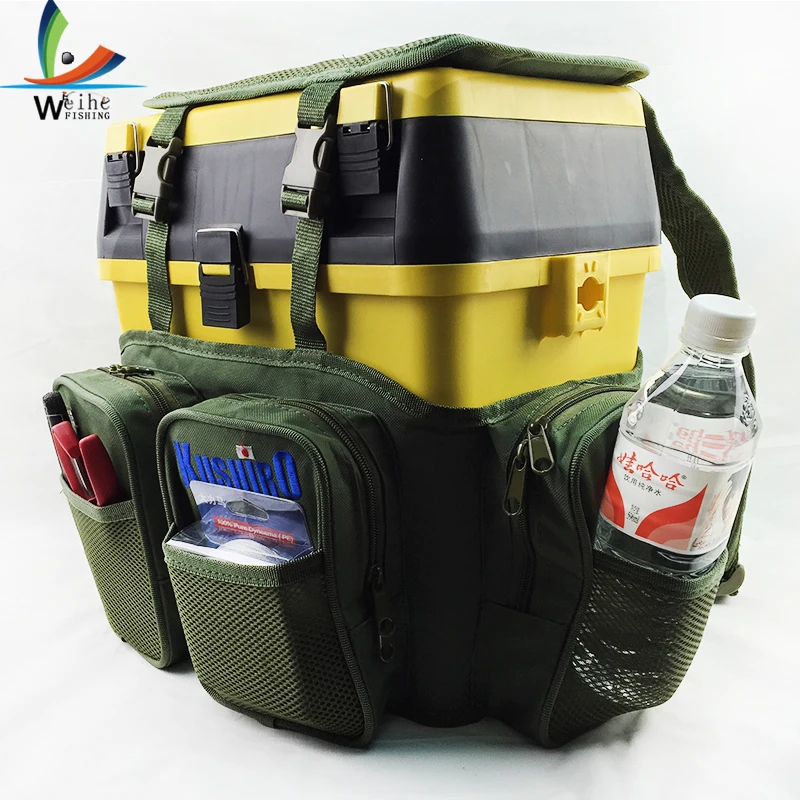 

Multifunctional Fishing Backpack with Tackle Box Fishing Gear Utility Storage Shoulder Bag Carp Fishing Tackle