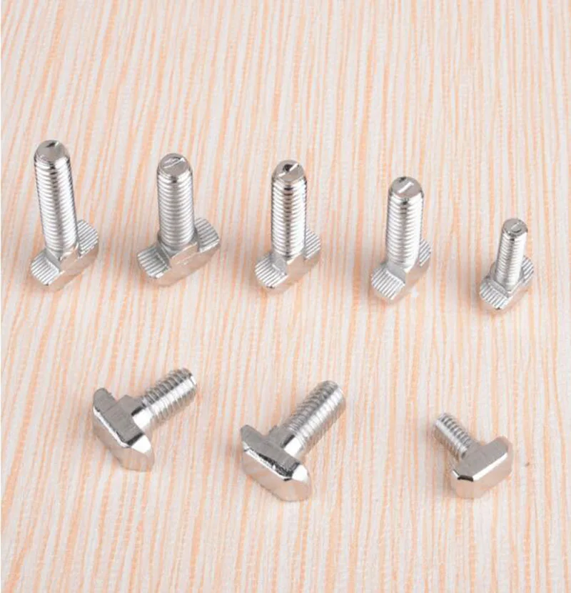 20 pcs of M8 all sizes  T-bolts T-type for 40 series  Aluminium Profiles 