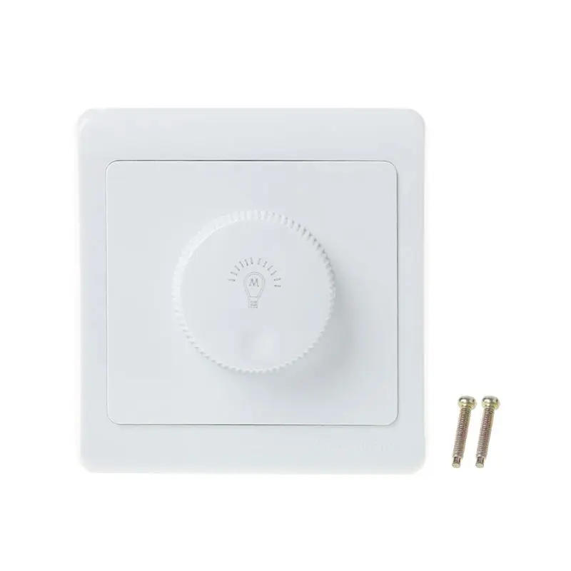 

Adjustable Dimmer Switch Wall Mounted Rotary Knob Light Brightness Controller