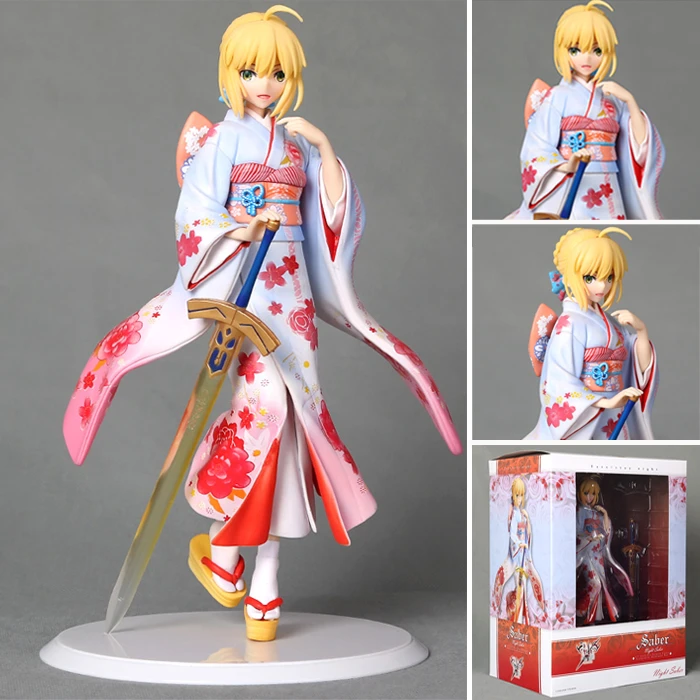 Aniplexフェイト ステイナイトセイバー着物スーツバージョン1 7スケールフィギュア日本漫画グッズマスコット子供のおもちゃ Kids Toys Scale Figurefate Night Aliexpress