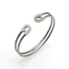 Delicate Fashion Classic Pin Bracelets & Bangles Jewelry Stainless Steel Pin Shape Bangles for Women Party Gift 2