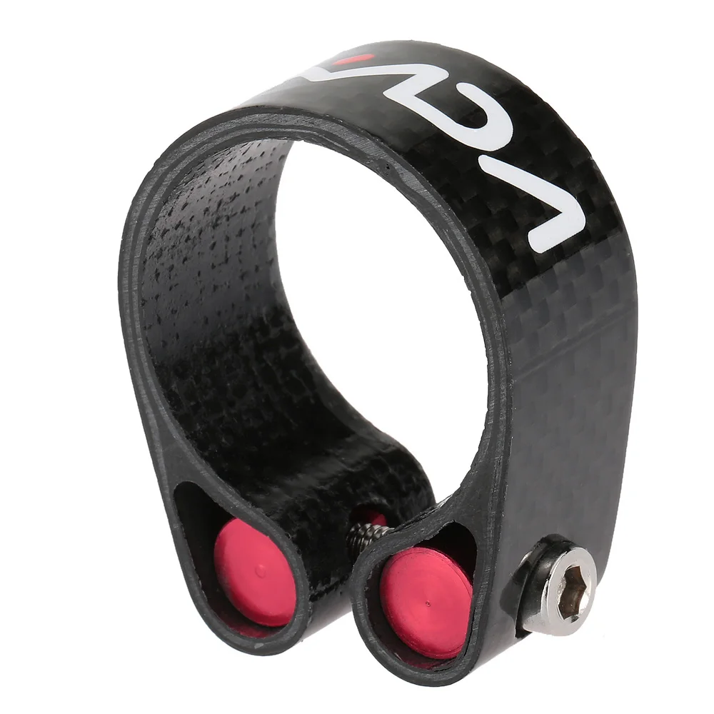 Lixada Carbon Fiber Seat Post Clamp Carbon 30.2mm 34.9mm Seatposts Clamps Bicycle Parts