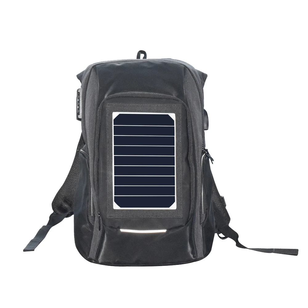Backpack with Solar Panel and USB Port to Power All your Devices Backpack with Solar Panel and USB Port to Power All your Devices