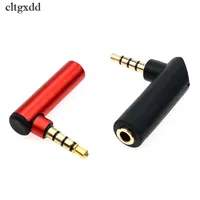 זווית ישרה cltgxdd אוזניות מחבר 4 Plug זכר 3.5mm פולנים כדי 3.5mm ממיר נקבה סטריאו ג