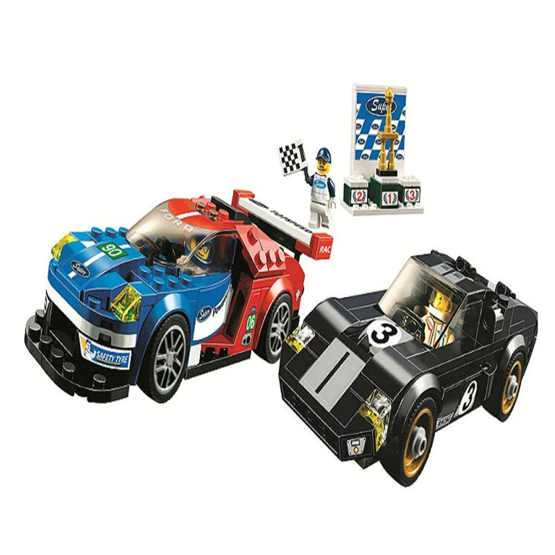 

10780 392PCS Technic City Super Racers Speed Champions Blue car Racing Car Building Blocks Bricks Toys Kids Model legoingly