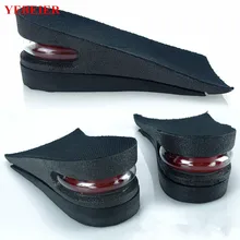 2-Layer 5CM Height Increase Insole Adjustable Ergonomic Design Air Cushion Invisible Lift Pads soles for shoes men women