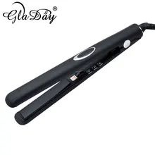 Отрицательные ионы Функция Flat Iron Турмалин Керамика Плиты Профессиональный Выпрямитель для волос черный Выпрямители для волос