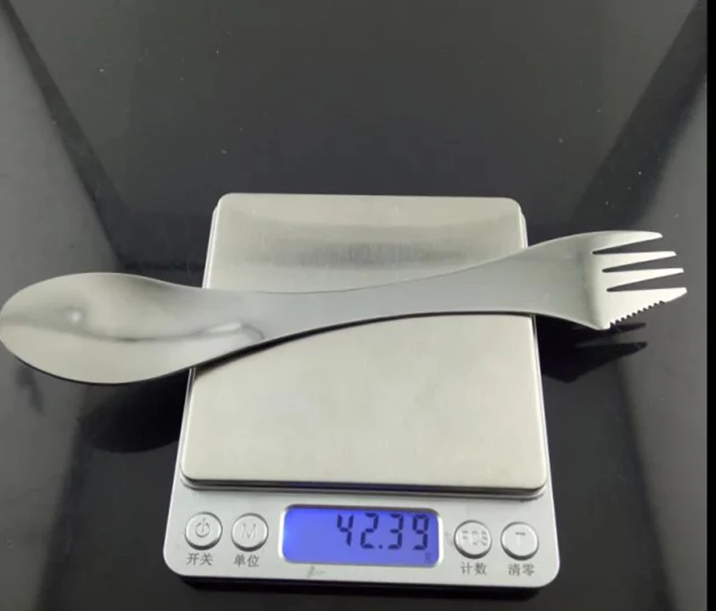 Inoxidable gadget Spork cuchara Tenedores cuchillería utensilio 3 en 1 combinado para picnic desayuno almuerzo cena Barbacoas viajes acampar al aire libre