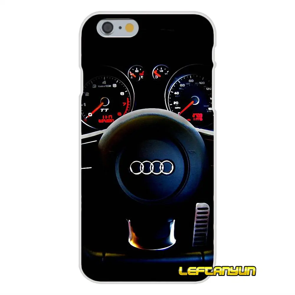 Горячая Audi колеса автомобиля узор Тонкий силиконовый чехол для iPhone X 4 4S 5 5S 5C SE 6 S 7 8