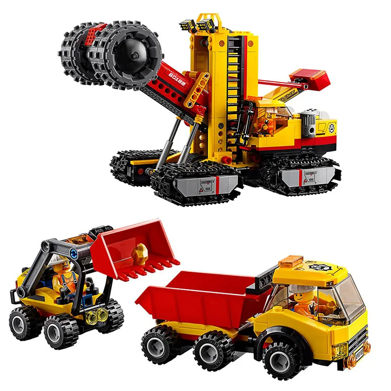 

City Series Mining Experts Site Engineering Construction Team Building Blocks Bricks Toy Compatible With Legoings 60188