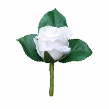 Искусственные цветы белый цвет Жених Бутоньерка мужской корсаж Свадебные украшения