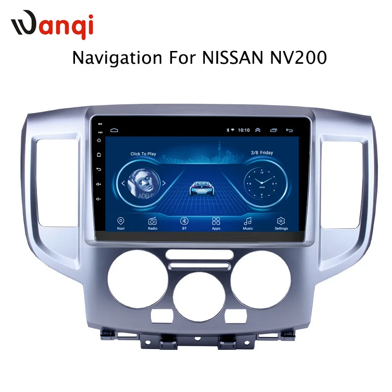 Cheap 9 inch Android 8.1 2.5D Tempered HD Touchscreen Radio for Nissan NV200 2014-2018 with Bluetooth USB WIFI support SWC 2