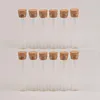 3ml 6ml Mini Glass Jars with Corks wide-mouth Bottles Jar Storage Bottles for Sand Liquid Food Bottles 100 pcs 1