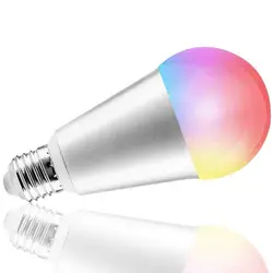 BoazSmart лампочка E27 10 Вт, приложение tuya и голосовой помощник управляемая wifi лампа RGBW изменение цвета Смарт wifi свет