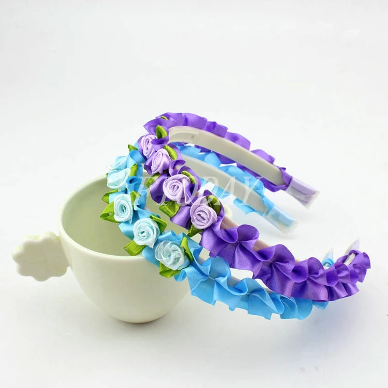 Повязка на голову с цветами для девочек 8 шт.|hair accessories|rose hairbandflower headband |