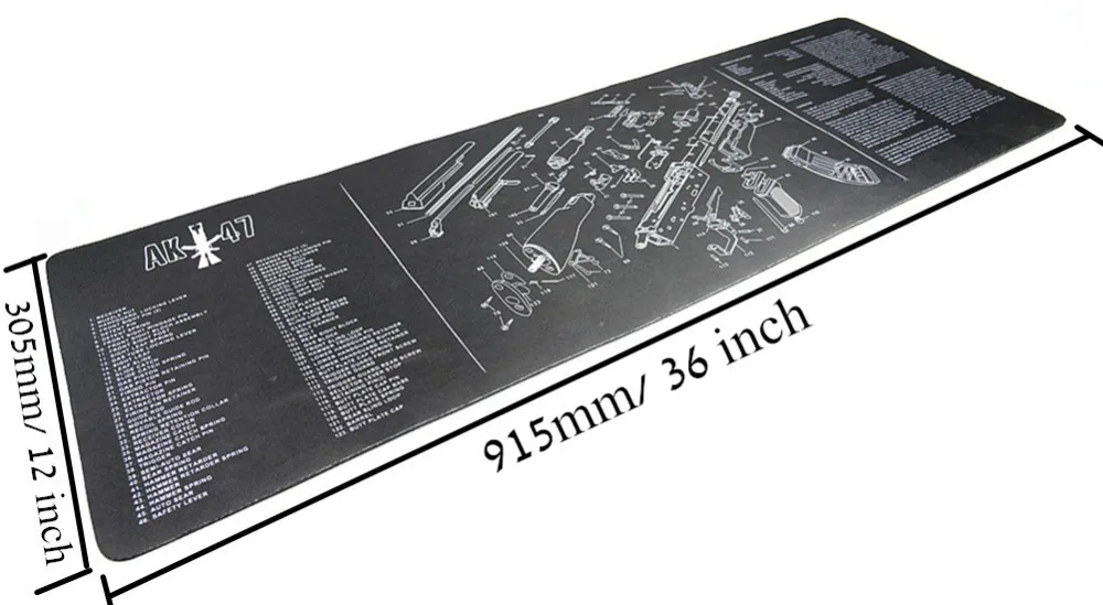 Большой чистящий коврик для ружья AR15 AK47 Glock 1911 SIG винтовка пистолет оружейный оружейник разборка ремонт набор инструментов для сборки скамьи колодки