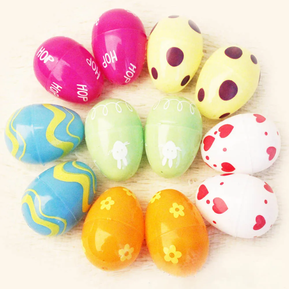 

6pcs/lot Easter Foam Eggs Picks On Sticks Kindergarden Party Decor Child Gift Hand Toy Diy Cute Easter Decorations