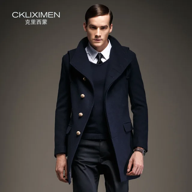 new brand CKliximen winter new men's wear wool coat mens