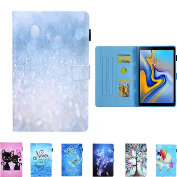 

Folio Cartoon Cover Case for Samsung Galaxy Tab A 2019 SM-T510 SM-T515 T510 T515 Case for Tab A 10.1'' 2019 Tablet Sleeve Bags