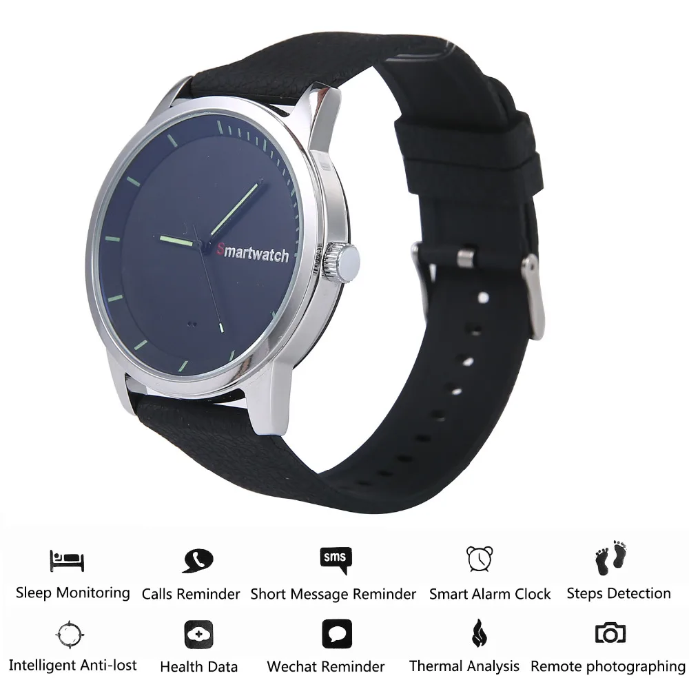 Leegoal обновление S68 круглый экран Bluetooth свет Смарт кварцевые часы IP68