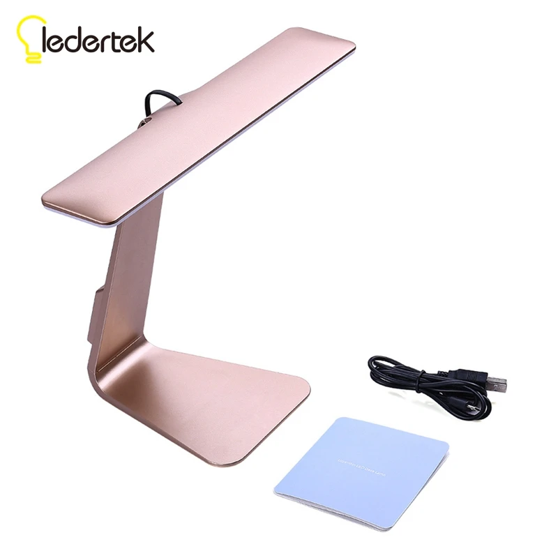 Ledertek fashion Eye-Protection Portable Desk Lamp Ultra-thin with 28 LED 3 Level Table of Brightness Night Light Mac Style | Освещение