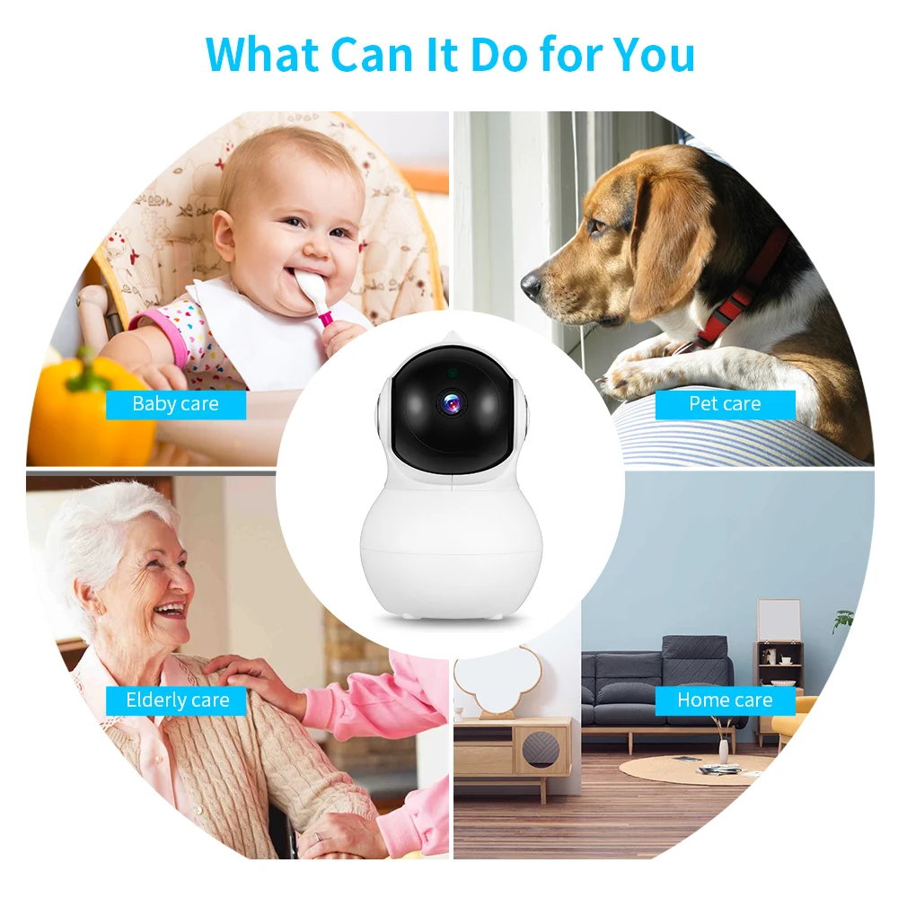 Клиренс Детские спальные мониторы 1080P HD Смарт ip-камера с ночным видением для домашней безопасности регулируемый угол обзора монитор