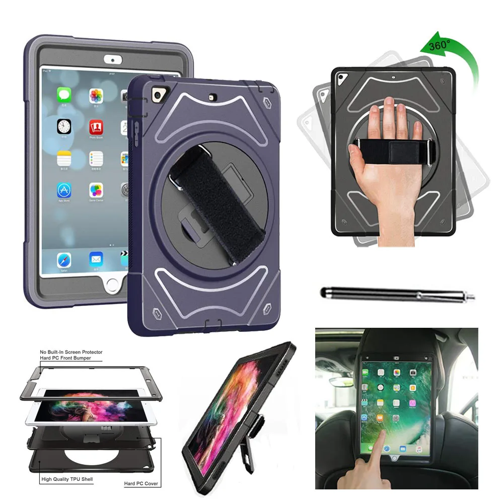 XSKEMP 360 Вращающаяся ручка с ручным плечевым ремнем Чехол для iPad mini 5 7 9 A2133 A2124 A2126 A2125