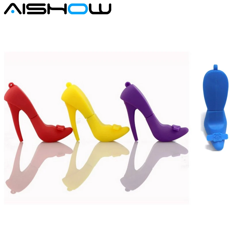 %100 pendrive flash card High heels 8G pendrives cartoon red shoes usb drive memory pen driver gadget | Компьютеры и офис