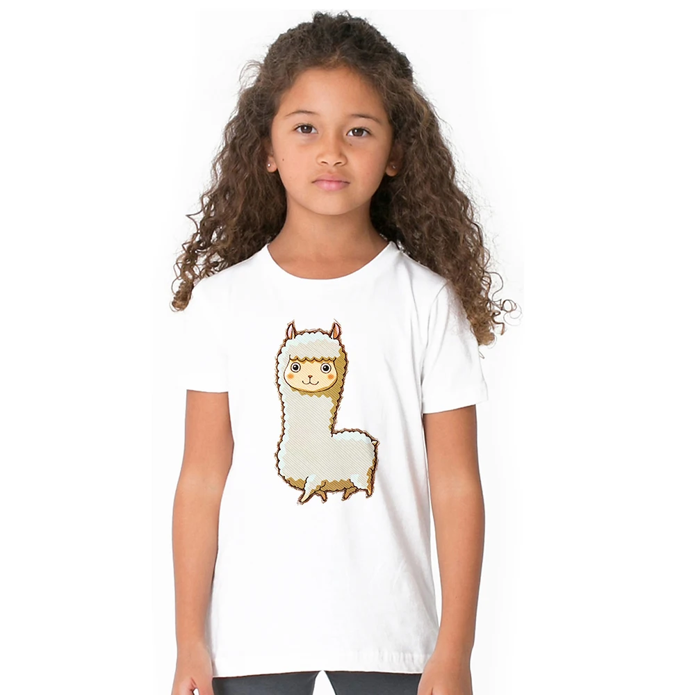 Emoji Girls Llama T-Shirt