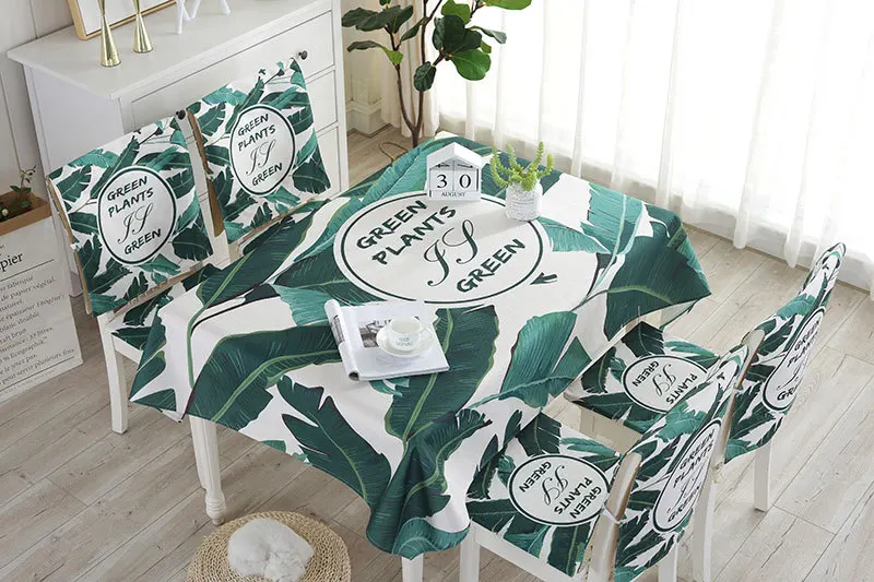 Proud Rose Waterproof Linen Table Cloth Cartoon Table Cover Chair Set Pillowcase Cover Towel European Tablecloths Chair Cushion