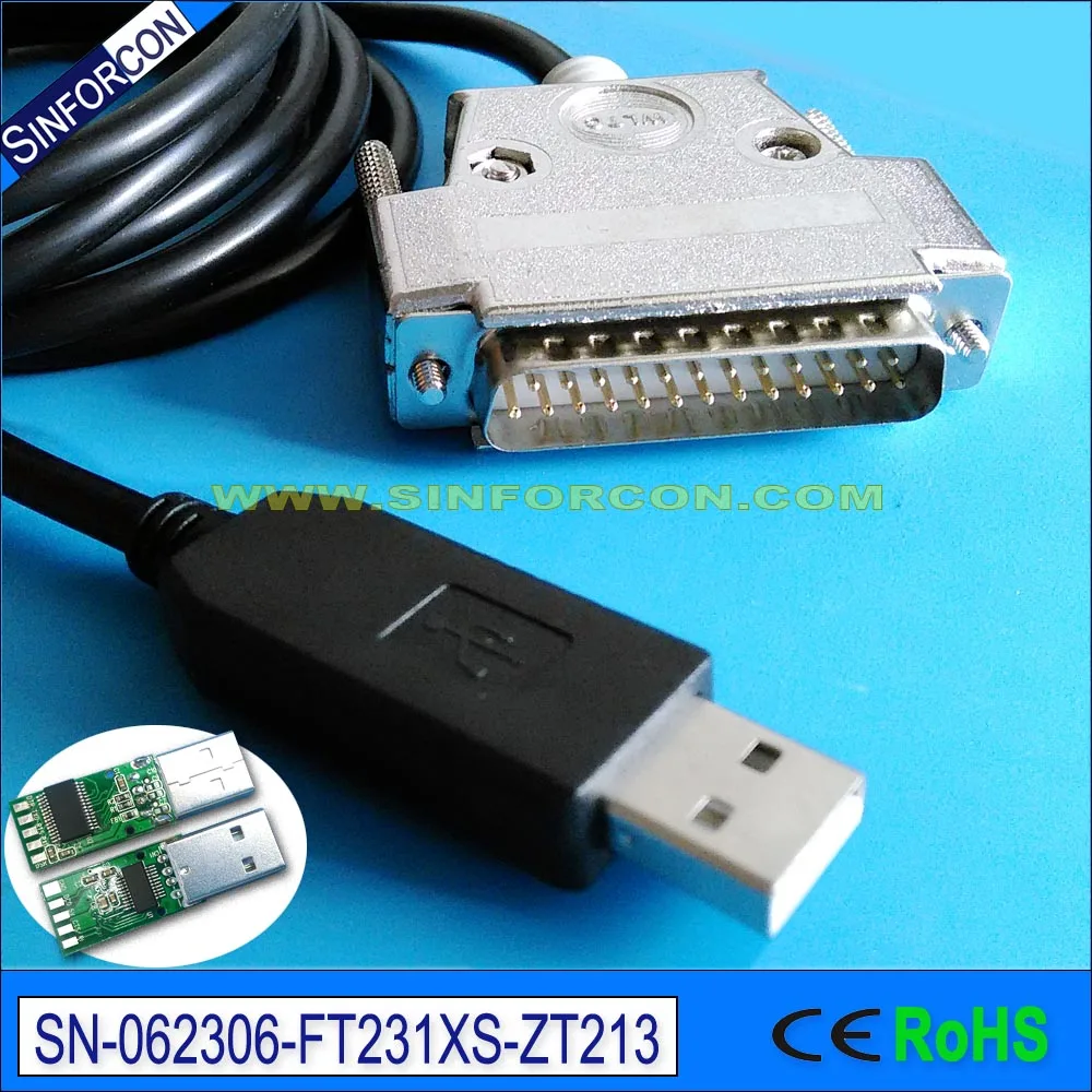 Последовательный кабель ftdi usb rs232 с разъемом db25 для модема epson tm t88v