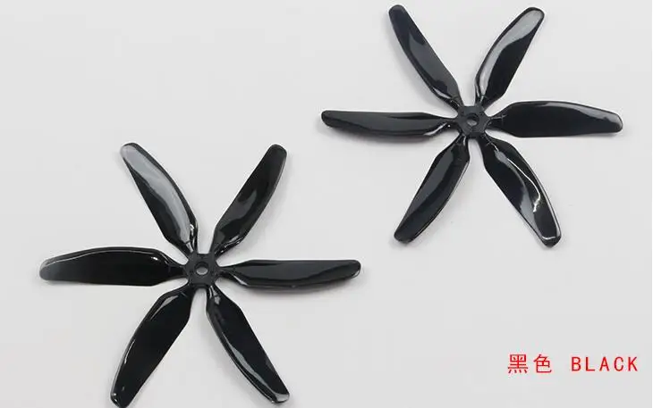 

10pairs 6-Paddle CW CCW Propeller 5 inch Props 5x4x6 for MINI Quadcopter Racing Drone Single-color